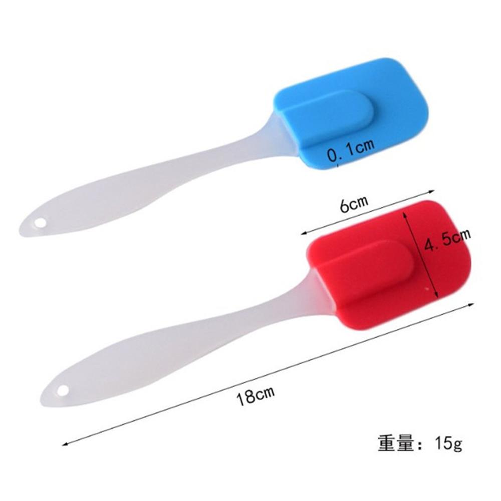 18CM Small Pastry Tools Silicone Spatula Baking Scraper Cream Butter Handled Cake Spatula Cooking Cake Brushes Kitchen Utensil