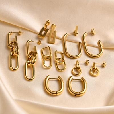 Statement Earring for Women, Stainless Steel Metal Chic Ear Jewelry Wholesale Trendy 2026