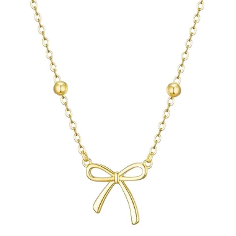 European Versatile Bow Necklace & Earrings Set