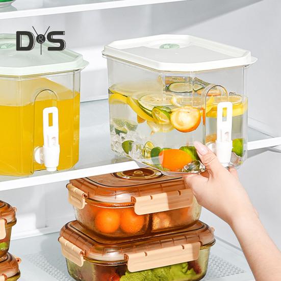 Drink Dispenser with Spigot 3.5L Cold Water Pitcher Beverage Liquid Drink Container for Fridge Lemonade Stand Juice Jug