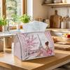 1pc Decorative Romantic Scene Tissue Box Multifunctional, Woman Paris Suitable for Home, Parties, And Car Decoration. This Decorative Tissue Paper Org