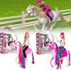 Doll Horse Barbie Detachable Kids Toy Decoration Cartoon Action Model Figure