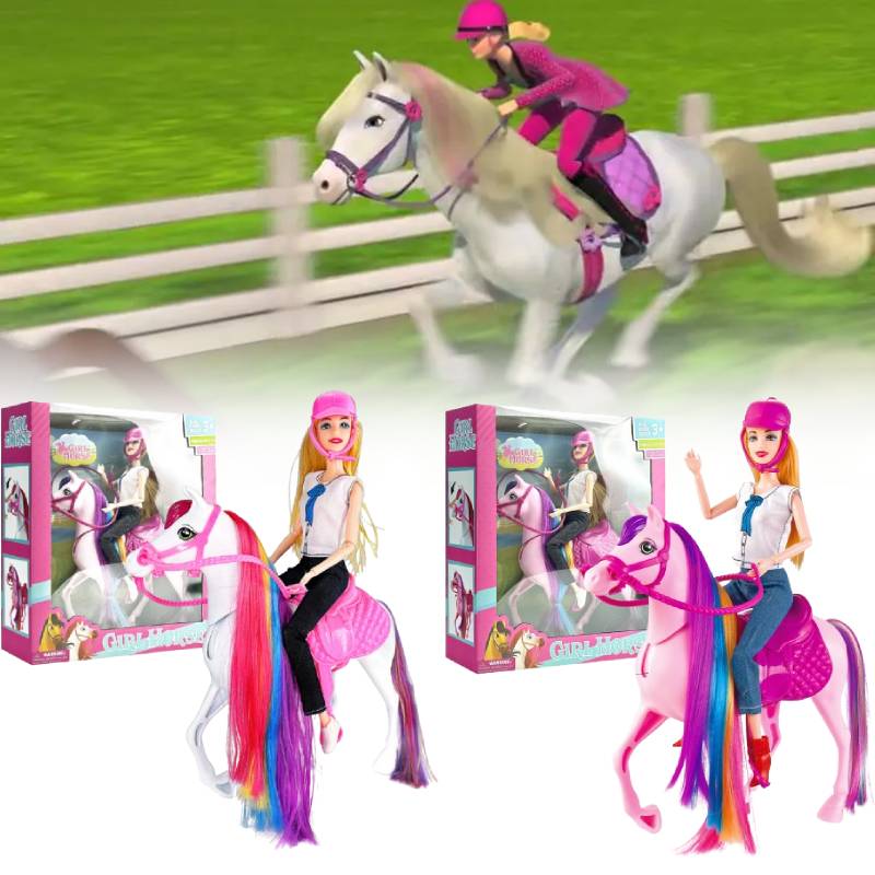 Doll Horse Barbie Detachable Kids Toy Decoration Cartoon Action Model Figure