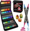 Double-Headed Acrylic Marker: Layered Doodle Pen Tip, Quick-Drying, Waterproof, Colored Marker.