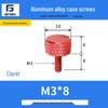 Knurled Aluminum Alloy Hand-Tightening Knob - M3M4M5M6M8 Sizes.