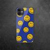 Smiley ansiktsmønster herdet glass telefondeksel for iPhone Samsung Galaxy OnePlus Oppo Xiaomi Redmi Note SA 7 8 9 10 11 12 13 14 20 21 22 53 Pro Ultra