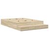 VidaXL Cadre de lit Sonoma Oak 140x200 cm 3335639