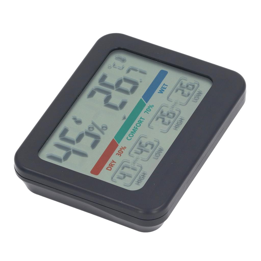 Digital Hygrometer Termometer LCD-display Elektronisk Temperatur- och Fuktighetsmätare Magnetisk