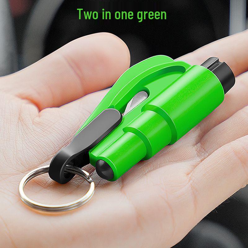 3-in-1 Safety Tool: Whistle, Car Window Breaker, Lifesaving Hammer Keychain