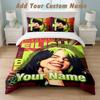 Sengetøjssæt 1 Dynebetræk 2 Pudebetræk Billie Eilish Print Blødt Sengetøj Soveværelsesindretning