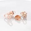 Women's Japanese-Korean Style Bee Stud Earrings - Stainless Steel Hollow Insect Ear Bone Studs