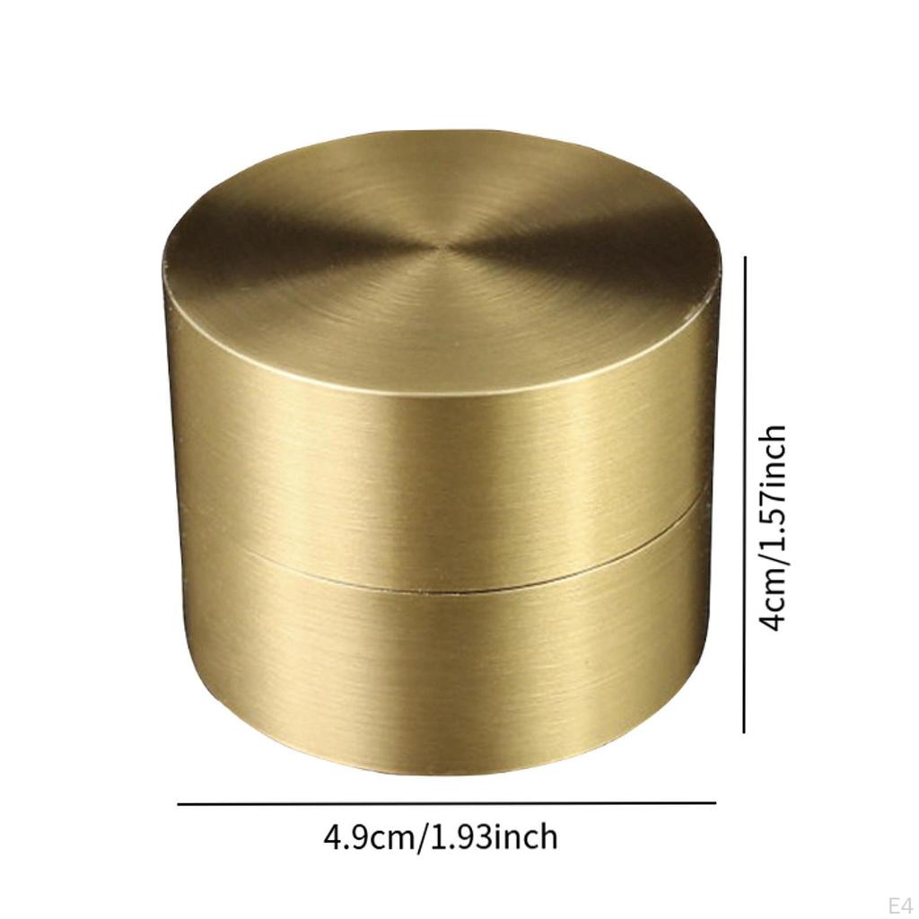 Brass Storage Jar for Tea And Coffee Beans Airtight Canister