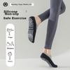 Ziyouxi Yoga Socks for Women, Non-Slip Shock-Absorbing Sports Fitness Short Socks, Pilates Dance Seamless No-Heel Boat Socks for Spring And Summer