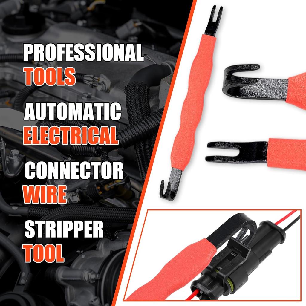 5-Piece Electrical Disconnect & Connector Pliers Set with Terminal Remover for Car Truck Repair
