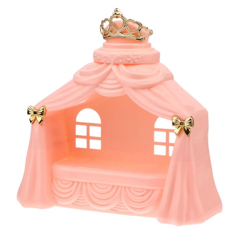 1/12 Dollhouse Mini Princess Bed Model Dollhouse Bedroom Furniture Decoration Dolls House Accessories Pretend Play Toys