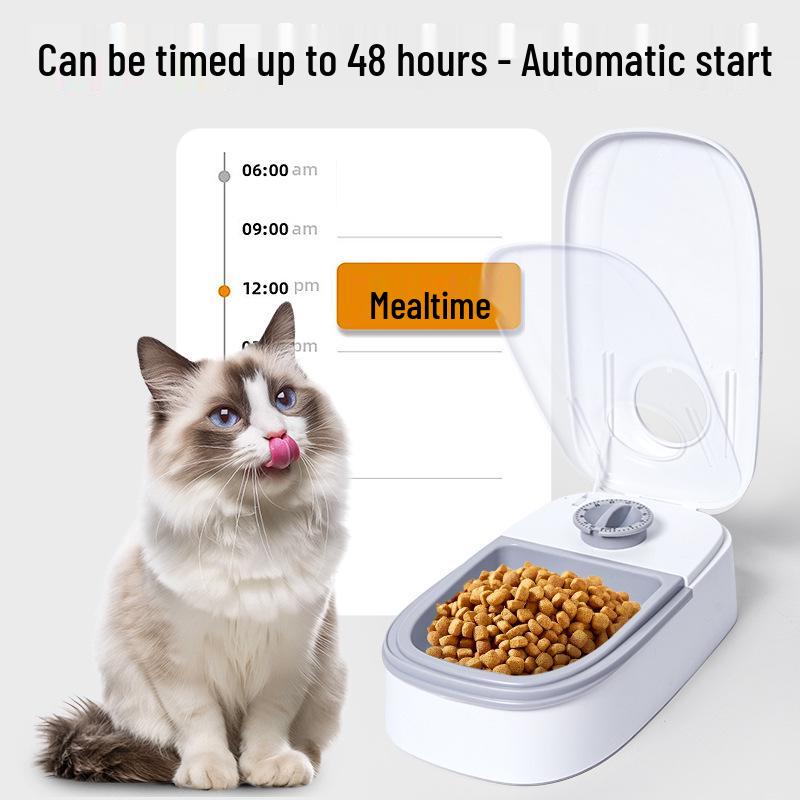 Smart Automatic Pet Feeder: Timed Food Dispenser for Cats & Dogs