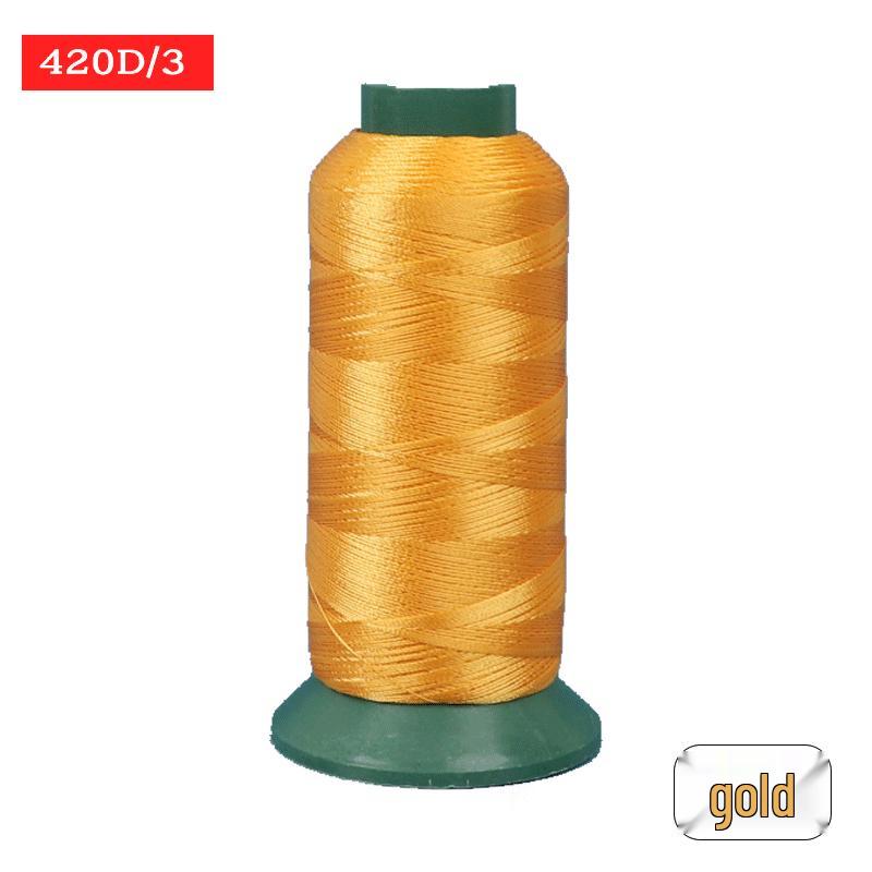 Sewing Machine & Handcraft Thread: High-Strength Mercerized Nylon for Upholstery, Leather, and Jeans