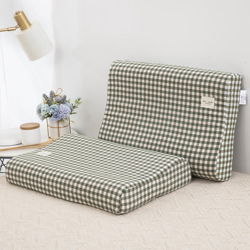 1 buc. Fețe de pernă din latex Moale Solid Moale Spumă cu memorie Gât Husă pernă cu memorie Husă de bumbac pentru pernă Fețe de pernă 40x60CM Dungi Carouri