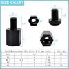 200 Stück/Set Nylon PCB Motherboard Abstandsschraube Bolzen Mutter Kunststoff Nylon Isoliertes Kit M2 M2.5 M3 M4 Sechskant Sechskant Abstandssäule