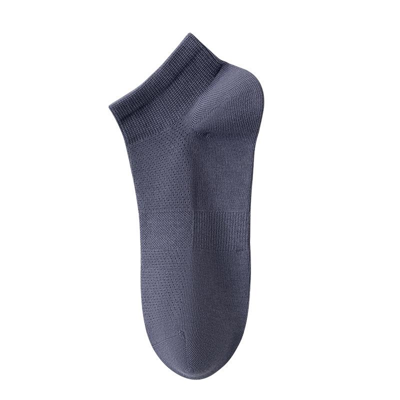 Men's Pure Cotton Summer Breathable and Sweat-absorbing Cotton Short Socks, Mesh Breathable, Antibacterial and Deodorizing Loose-fitting Socks