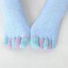 6 par dame femtå-sokker bomull pustende elastiske ankel korte sokker avslappet høy kvalitet jentesokker myke morsomme tåsokker