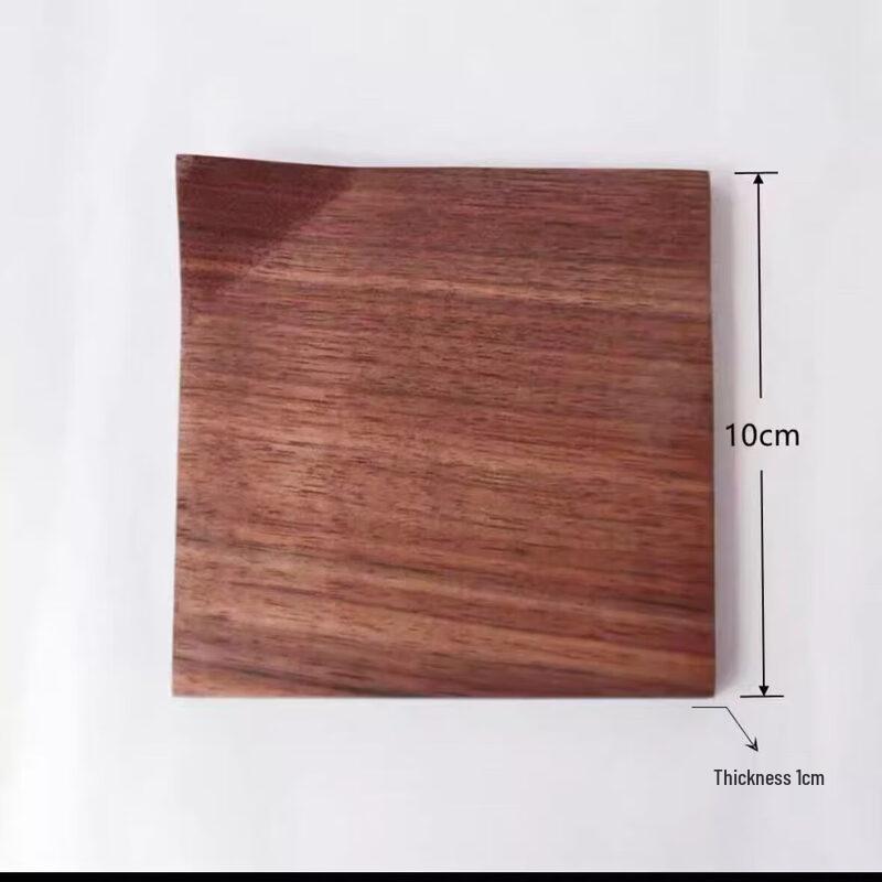 Walnut Wood Folded Corner Coaster Tray