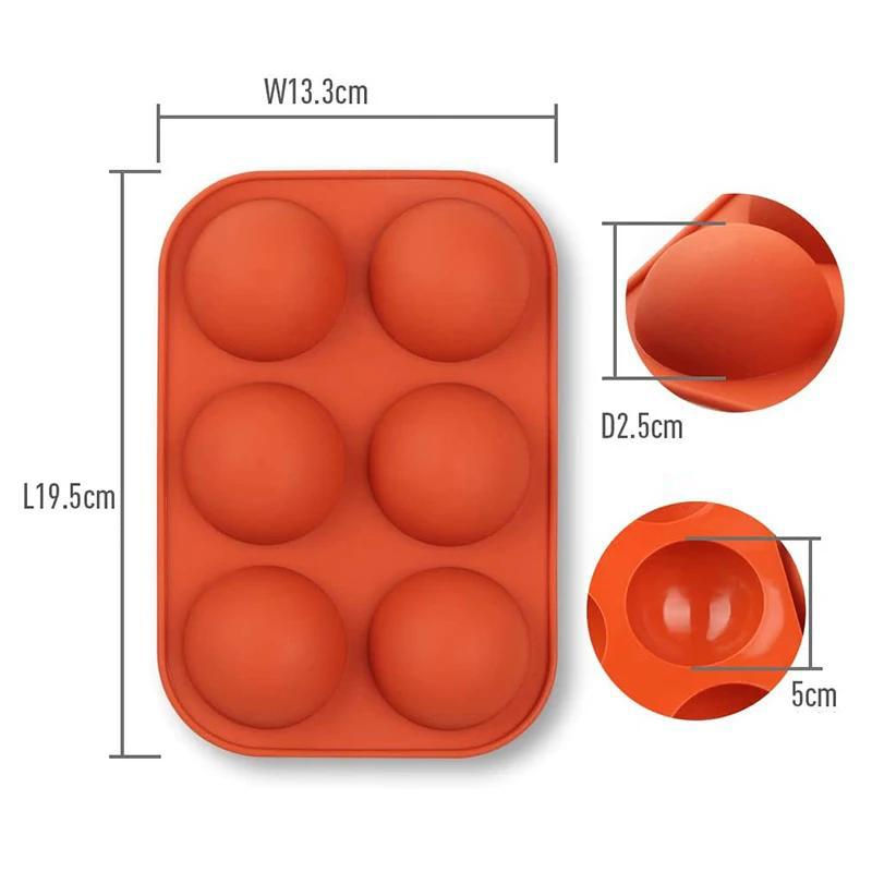 

Полусферическая силиконовая форма для выпечки, полушариков, шоколадных конфет, муссовых тортов, кондитерских инструментов, круглых толстых бомбочек, кухонных принадлежностей
