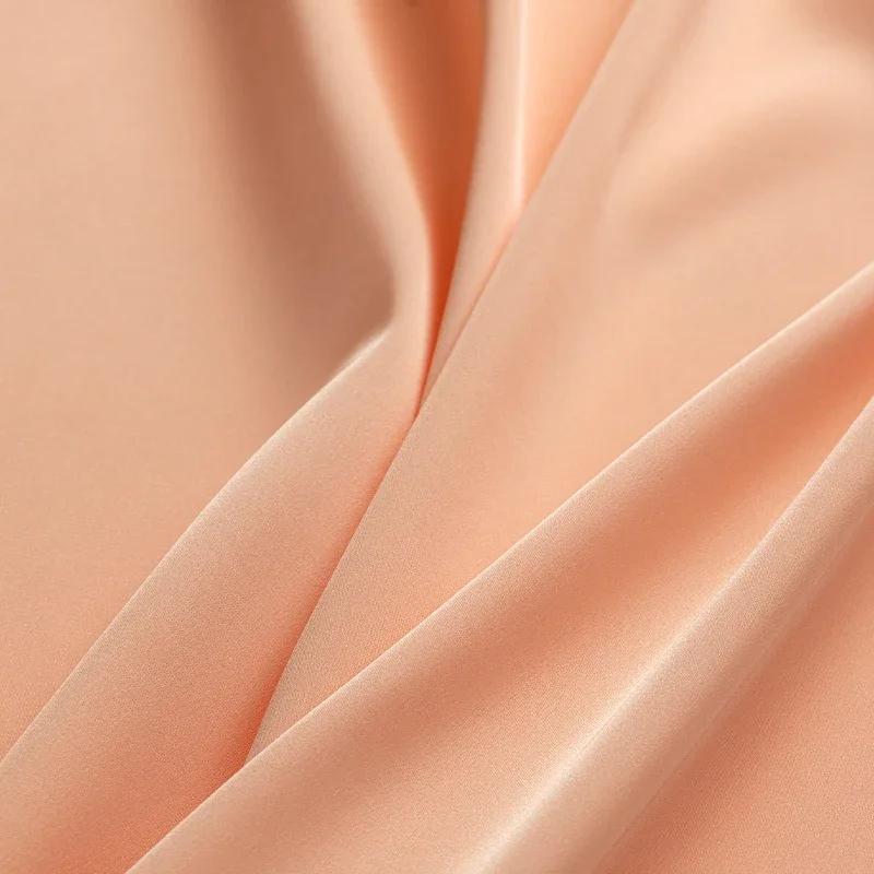 100x125cm  Ice Sensitive Thin Stretch Matte Satin Fabric Satin Dress  Camisole Shirt  Pajamas  Qipao Clothing Design Fabric