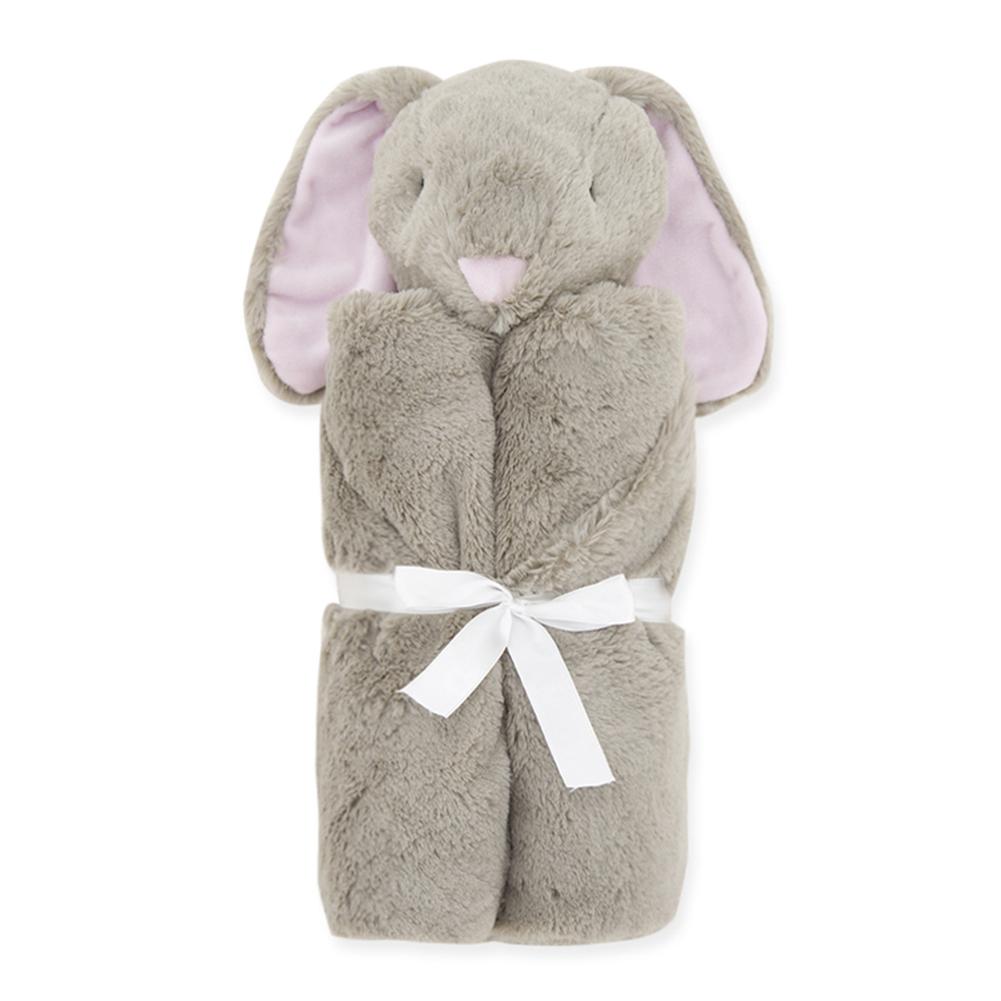 Crystal Velvet Hooded Blanket Cute Sleeping Bag Shower Gift Brown rabbitfree size