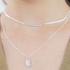 NUOY (925 Silver) Simple Silver Snake Necklace