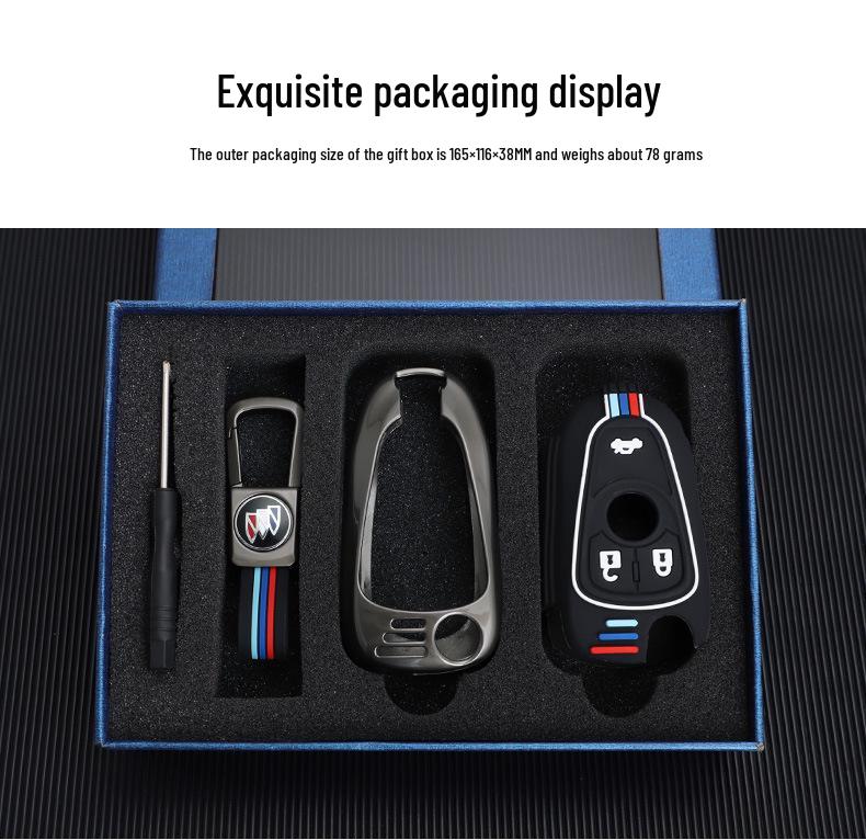 Buick Key Case for Modified Folding Keys: Compatible with Yinglang GT/XT, Junyue, Junwei, Kaiyue Models.