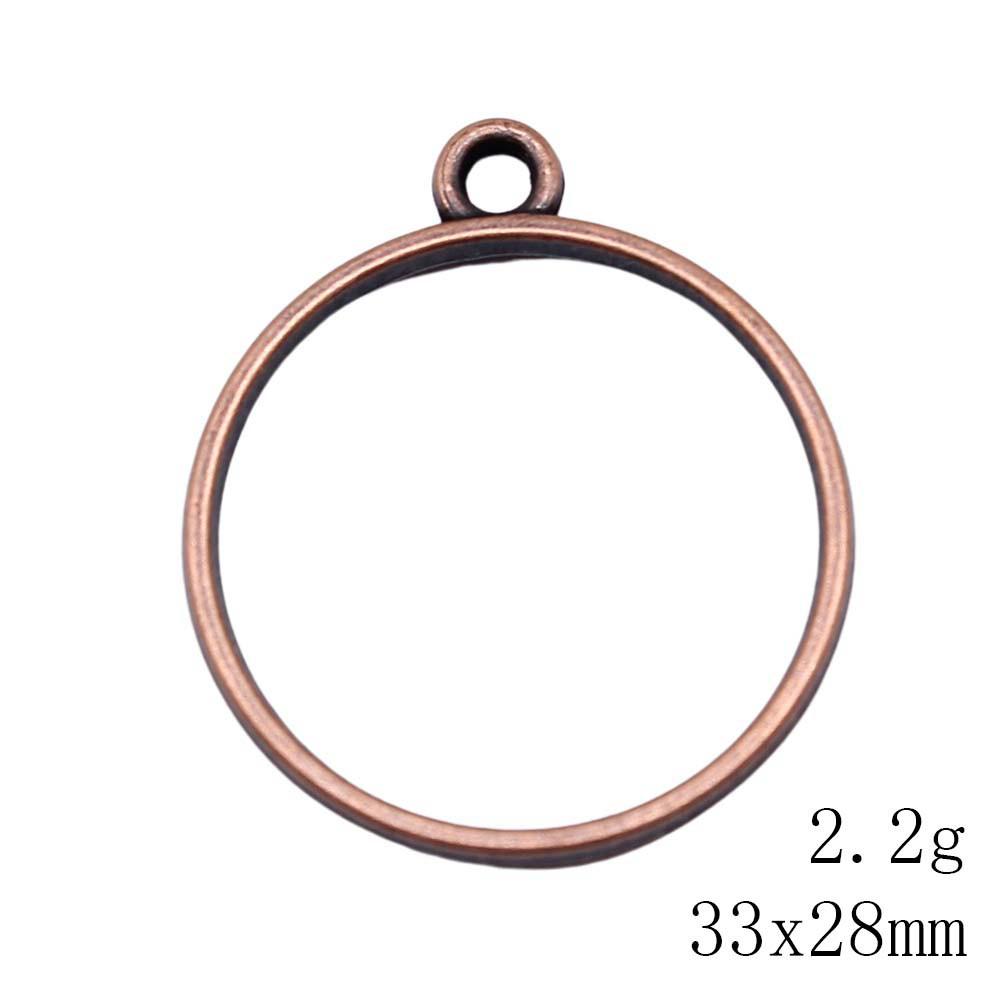 Wedding Anniversary Charms For Italian Bracelet Geometric Hollow Charms Pendant Women's Clothing Pendant Accessories