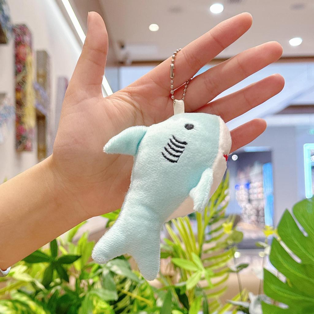 Plush Shark Keychain Doll - Cute Bag Charm & Wedding Toss Accessory