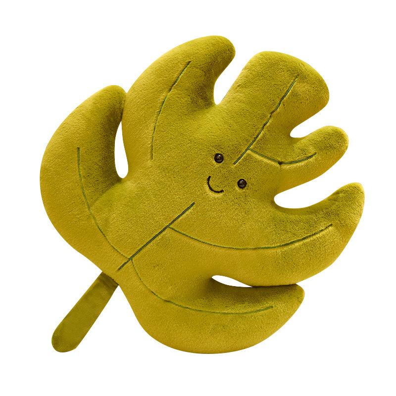 Simulation Leaf Plush Toy Nordic Style Home Throw Pillow Ginkgo Leaf Maple Leaf Doll Bedroom Sofa Cushion Decoration