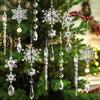 Elegant 10 Piece Christmas Tree Decoration Set With Acrylic Pearl Ornaments And Snowflakes