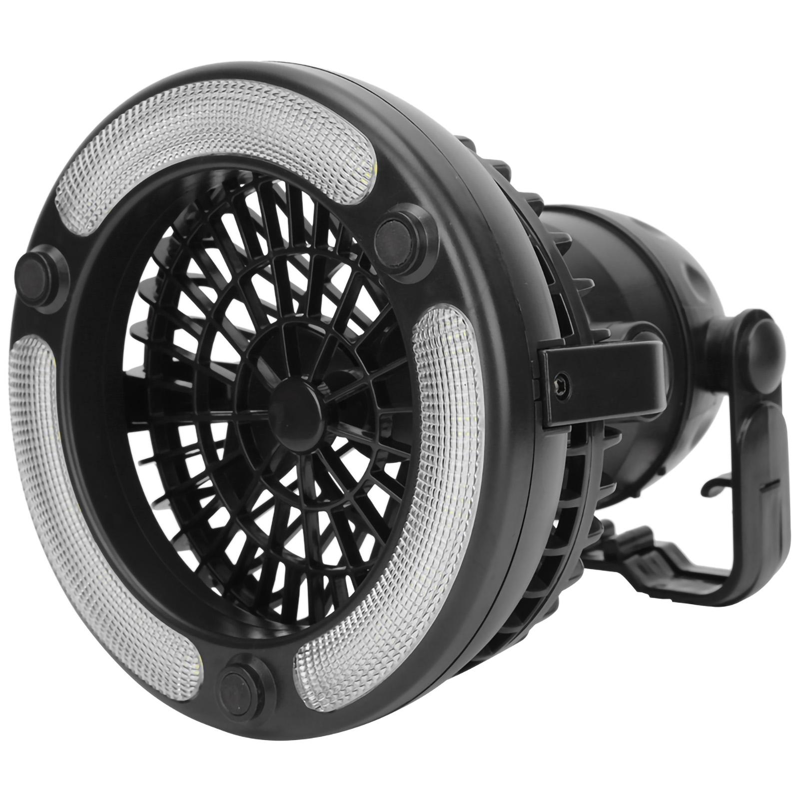 

ABS Lightweight 18LED Portable Multifunction Outdoor Camping Tent Fan Light with Hook