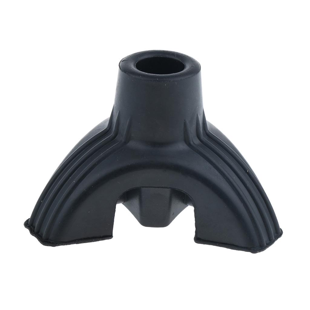 Crutches Support Base with Durable Rubber Tripod Tip 3/4 "5/8"