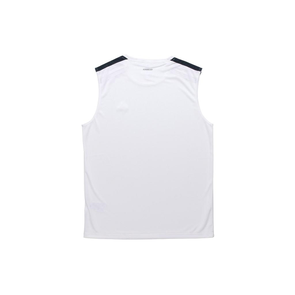 adidas Basketballtrikots Herren Weiß Moderat Gerader Schnitt GT3019
