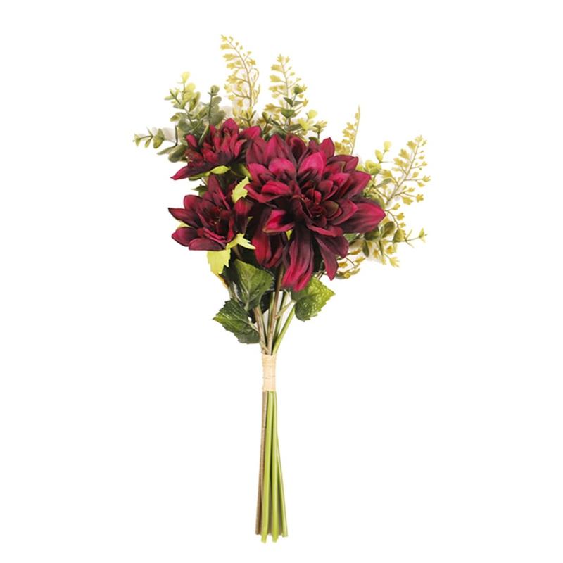 

Искусственные георгины, свадебные букеты, домашний декор для вечеринки, искусственные цветы, композиция из шелковых цветов, длинный стебель