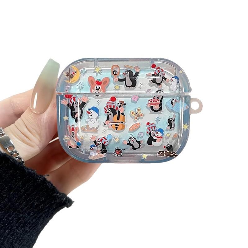 Mole for AirPods Pro1 Apple Bluetooth Wireless Headset Cover 1/1/1 Generation Cute Cartoon Female Pendant