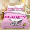 Carino Set Copripiumino a Tema Cartone Animato Snoopy con Federa 75*50, Set Piumone 2 Pezzi, Set Biancheria da Letto per Camera da Letto di Ragazzo e Ragazza Regali