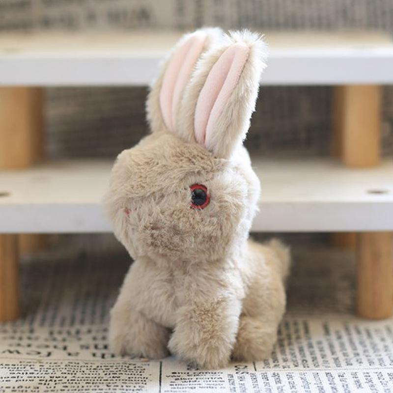 1Pcs Easter Bunny Rabbits Simulation Soft Fur Color Starry Sky Color Cute Bunny Children Plush Interactive Animal