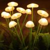 Solar Mushroom Stake Lamp Outdoor Garden Night Light Solar-powered Waterproof Automatic Light Sensor Lights for Patio Pathway