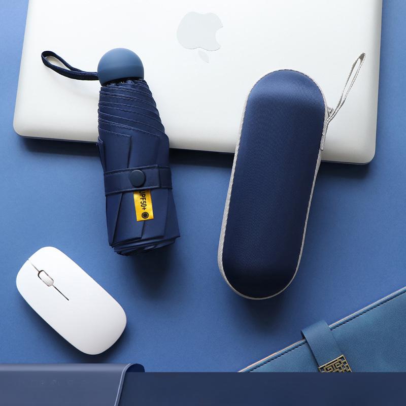 Mini Capsule Umbrella Light Sunny Rainy Umbrella Women Anti-UV Sunshade Pocket Sunscreen Umbrella Portable Paraguas