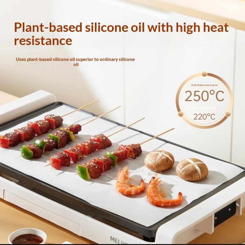 200Pcs Air Fryer Parchment Paper Burger Dessert Sandwich Wrapping Brown Wax Paper Kitchen Oven Paper