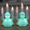 Eerir Parties Decoration for Spooky Setting Stylish Skull Candle Holder Lamp Parties Decoration for Halloween Enthusiast