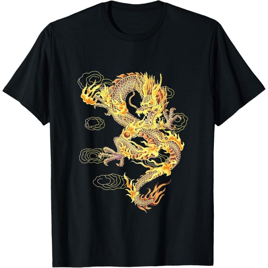 IKYDDY Chinese Dragon Symbol of Power and Strength & T Shirt Design T-Shirt S
