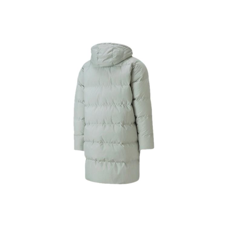 PUMA Classics Long Down Jacket 'Grey Green' Men's 599309-49