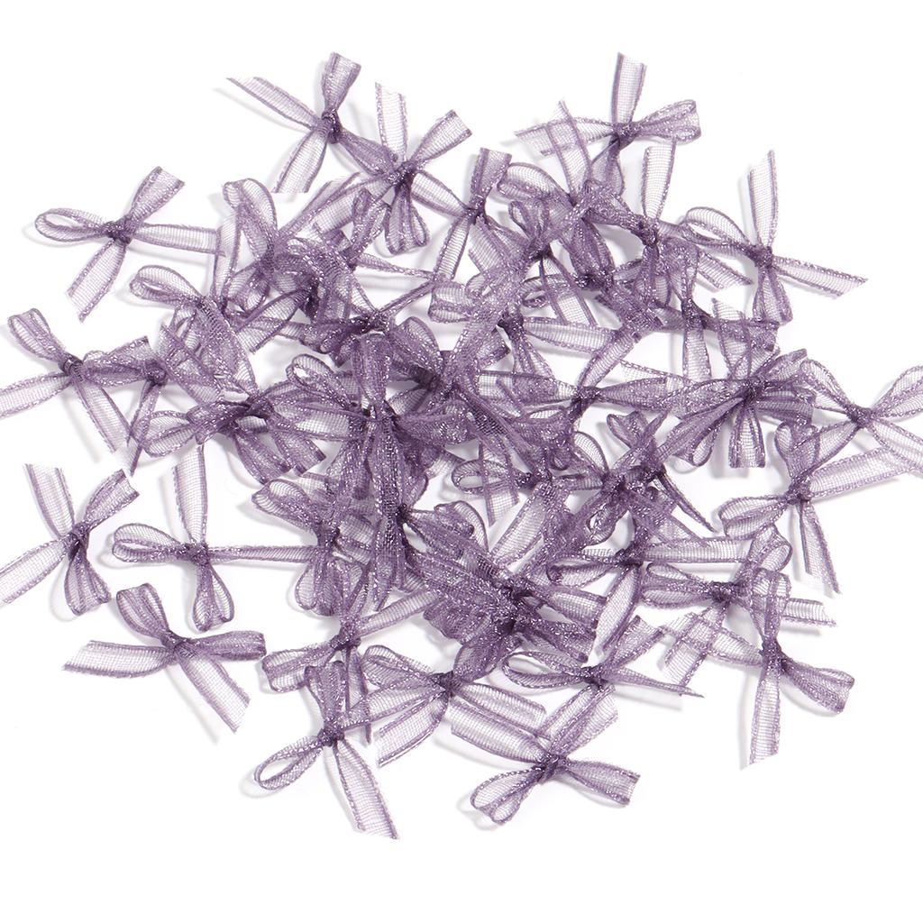 30pcs/lot Organza Mini Bows Color Cute Nail Art Lace Bowknots Charm for Craft Handwork DIY Manicure Decoration Material