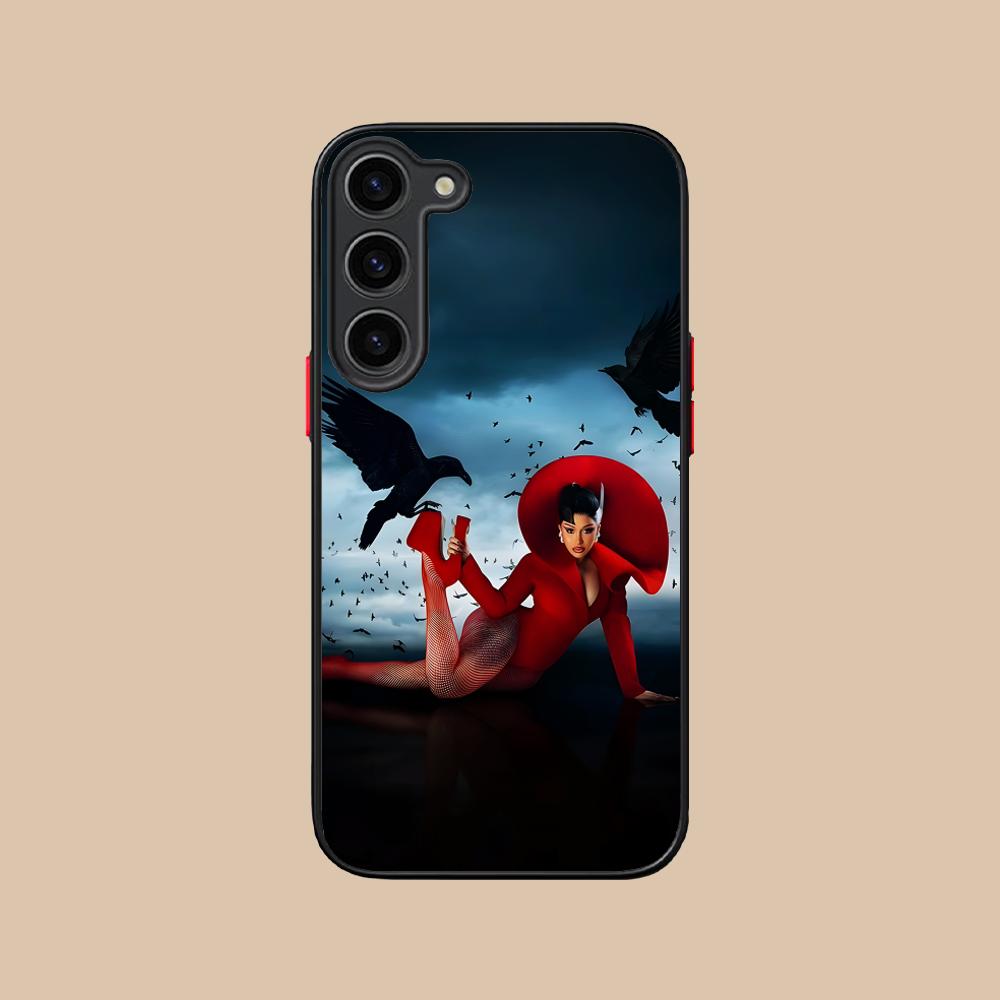 Cardi B Silicone Mobile Phone Case for Samsung Galaxy S26 S25 S24 S23 S22 S21 Plus FE Ultra Colorful Cover